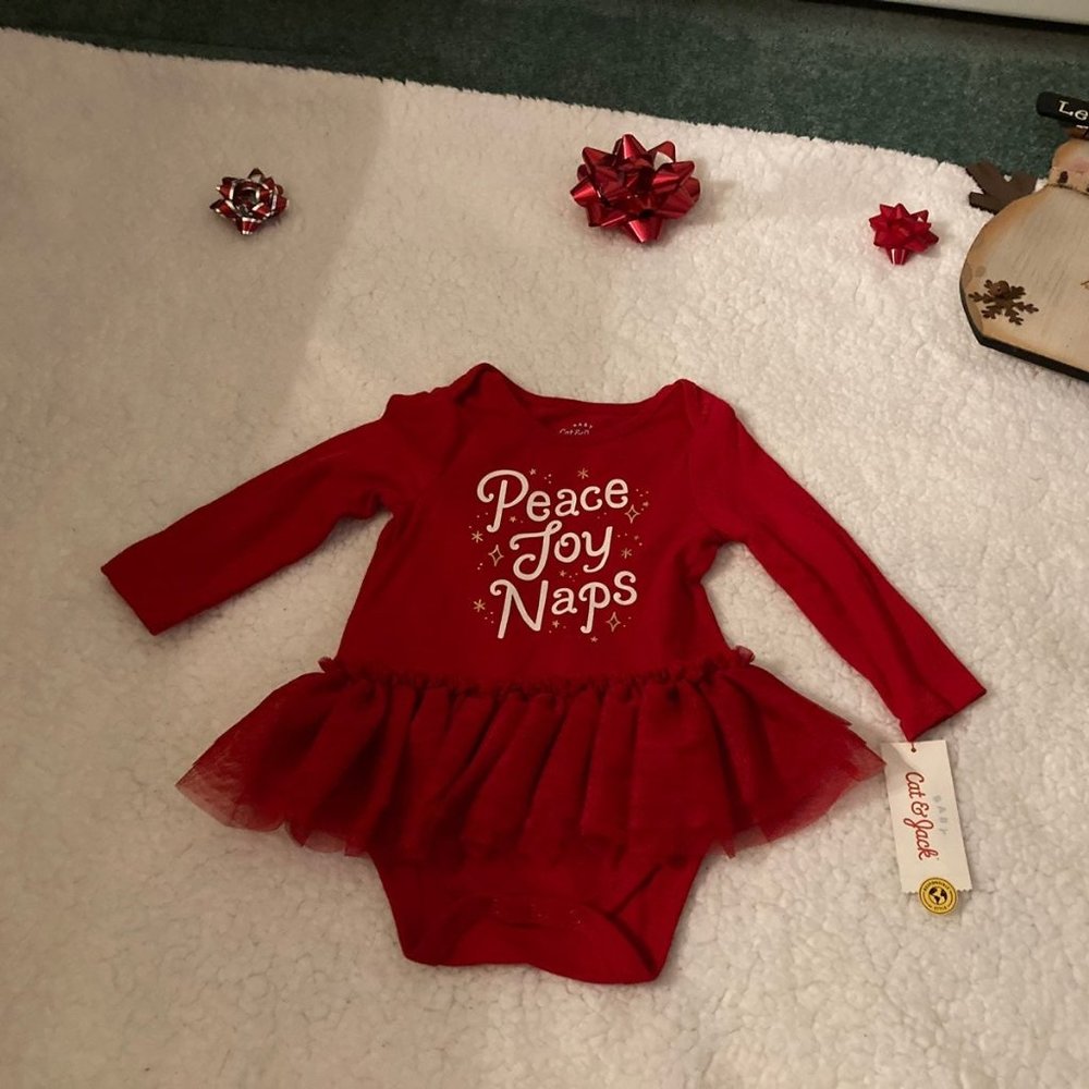 New Baby Christmas Outfit 12 Months
